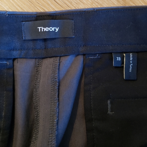 Theory Beck pp solid twill shorts in grey mens size 33 - Picture 11 of 14